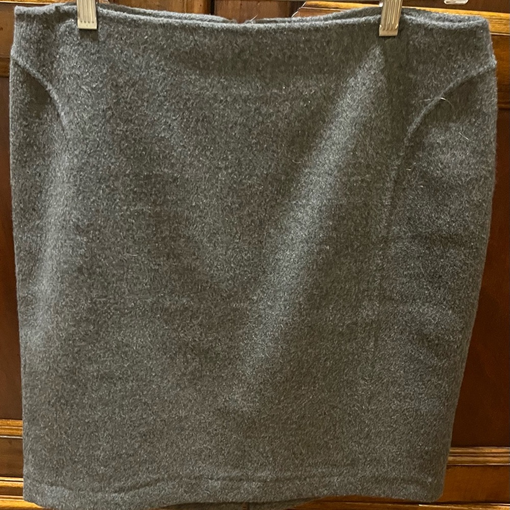 Talbots Women's Flannel Wool Blend A-line skirt